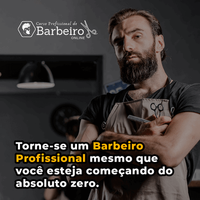 Como funciona o Curso Profissional de Barbeiro Online? O curso é 100% online e te ensinará a se tornar um Barbeiro Profissional, mesmo que você não tenha experiência, começando do zero, por meio de uma metodologia didática e abrangente. Assim,  guiado passo a passo ele irá ensiná-lo todas as técnicas necessárias para se tornar um Barbeiro de Sucesso, permitindo que você dê início à sua jornada o mais rápido possível. Dessa forma, esse é um curso de barbeiro iniciante, para quem não tem noção nenhuma ou pouca experiência e deseja iniciar na profissão. O Curso Profissional de Barbeiro Online vale a pena? Sim, o Curso Profissional de Barbeiro Online vale a pena. Essa é uma carreira muito promissora, que tem sido cada vez mais demandada no mercado, visto que o apelo estético e a boa aparência ditam as normas da sociedade contemporânea. Segundo a agência: Euro-monitor, o mercado da beleza masculina aumentou 70% aqui no Brasil entre o ano de 2012 a 2022. Além disso, um barbeiro profissional ainda tem a flexibilidade de trabalhar como autônomo e não depender de ninguém para atuar.