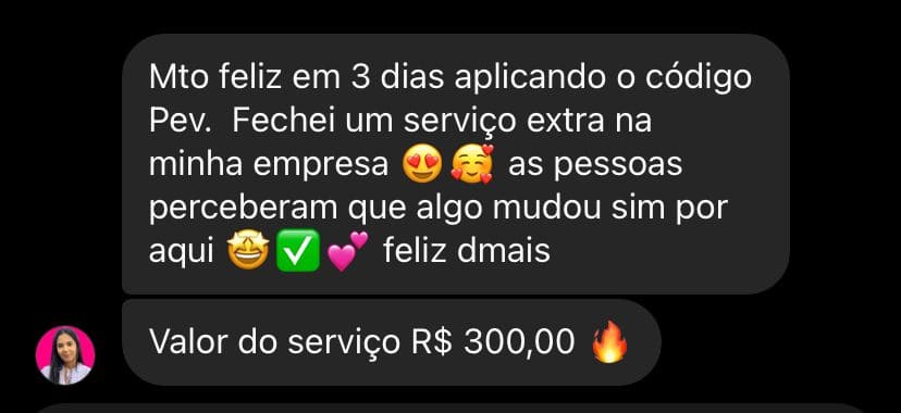 Código PEV Funciona? Sim, o Código PEV funciona. O Código PEV é uma forma de conteúdo que cresce seu Instagram em até 90 dias e traz engajamento instantâneo para o seu perfil. Assim, com uma didática simples e uma metodologia eficiente, basta copiar e colar e esperar as notificações do Instagram. O Código PEV Vale a Pena? Sim, o Código PEV vale a pena. Além de engajar, o código PEV também vai te ajudar a vender mais. Com estratégias de marketing bem definidas, você pode esperar um aumento nas vendas do seu produto ou serviço.