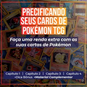 Como funciona o Precificando Seus Cards de Pokémon TCG? A era em que as cartas de Pokémon eram consideradas apenas brinquedos infantis ficou para trás. Atualmente, muitos adultos enxergam essas cartas como uma oportunidade de renda extra e até mesmo de investimento. Diariamente, recebo mensagens em meu perfil do Instagram, @colecionadorpokemon, de pessoas que descobrem, por meio de notícias, que suas antigas cartas guardadas por anos possuem um valor monetário. Pensando nisso, desenvolvemos este eBook com o objetivo de ajudá-lo a dar os primeiros passos e determinar o valor adequado para cobrar por suas cartas de Pokémon. Espero encontrá-lo dentro do eBook!