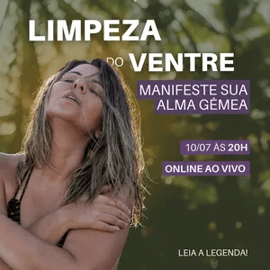 Limpeza do Ventre Funciona? Sim, Limpeza do Ventre funciona. O curso "Vivência LIMPEZA DO VENTRE - Manifeste a sua Alma Gêmea" é uma experiência online destinada a mulheres que desejam liberar bloqueios emocionais e energéticos relacionados a relacionamentos passados e manifestar um amor saudável e maduro.  Limpeza do Ventre Vale a Pena? Sim, Limpeza do Ventre vale a pena. O objetivo principal do curso é ajudar as participantes a liberar memórias de relacionamentos abusivos, desequilibrados e incompatíveis com suas ancestrais, descobrir e liberar feridas emocionais, liberar dores de términos de relacionamentos, traumas de abusos e traições, além de trabalhar o equilíbrio das energias feminina e masculina e a conexão com a receptividade sexual e os potenciais de prazer.