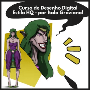 O Curso de Desenho Digital Funciona? Sim, o Curso de Desenho Digital funciona. O Curso De Desenho Digital - Método HQ é feito para quem tem o objetivo de aprimorar suas habilidades na área do desenho digital. Nossa prioridade é orientar você a encontrar o seu estilo de arte dentro das possibilidades utilizadas nos ramos de HQs/Comic Books/Quadrinhos. O Curso de Desenho Digital Vale a Pena? Sim, o Curso de Desenho Digital vale a pena. As aulas irão proporcionar imersão em um conteúdo que conta com 5 módulos completos de aulas que se alternam entre explicações, orientações sobre SetUp, reflexões, exercícios, mão na massa e correção de exercício final.