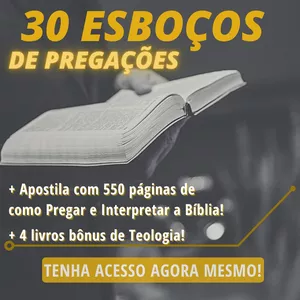 O Esboço de Pregação do Professor Danilo Moraes Funciona? Sim, o o Esboço de Pregação funciona. O uso de esboço não torna o sermão mecânico, seco, ou carnal. No esboço organizamos os pensamentos que transmitiremos e dividimos em ordem lógica e cronológica. No entanto, Deus não coloca a mensagem num pedaço de papel, ele impregna a mensagem na mente e no coração do pregador que fazendo uso da sua mente a registra num pedaço de papel de modo claro e ordenado para não se esquecer e passa a ter assim um norte na comunicação do evangelho. Um sermão desinteressante não produz nada, exceto pessoas desinteressadas. O Esboço de Pregação Vale a Pena? Sim, o Esboço de Pregação vale a pena. A obra de Deus no mundo e a pregação estão intimamente ligadas. Onde Deus age, ali a pregação floresce. Em todos os lugares em que a pregação é menosprezada ou está ausente, ali a causa de Deus passa por um tempo de improdutividade. O reino de Deus e a pregação são irmãos que não podem ser separados. Juntos, eles permanecem de pé ou caem. Para quem o Esboço de Pregação do Professor Danilo Moraes é Bom? Pastores e Pregadores: O livro oferece 30 esboços de pregações, o que é um recurso valioso para aqueles que estão envolvidos na liderança espiritual e na pregação do evangelho. Professores: O autor, Prof. Danilo Moraes, é reitor do Instituto de Educação Teológica Bereana, indicando que o material pode ser útil para educadores e professores de teologia. Líderes Religiosos: O material é descrito como perfeito para líderes, sugerindo que é direcionado a pessoas que exercem papéis de liderança em contextos religiosos. Alunos de Teologia: A referência aos mais de 10 mil alunos do Instituto de Educação Teológica Bereana sugere que a obra pode ser adequada para estudantes de teologia. Adeptos da Fé Cristã: O livro está conectado à interpretação e pregação da Palavra de Deus, indicando que é voltado para aqueles que têm interesse na fé cristã e na comunicação do evangelho. Interessados em Crescimento Espiritual: A citação do desejo do autor de que "o Senhor continue abrindo seus olhos para as maravilhas de sua Palavra" sugere um apelo àqueles que buscam crescimento espiritual.