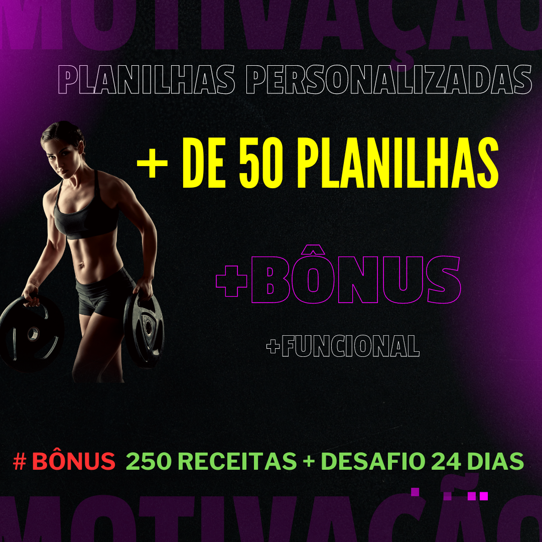 +100 Planilhas de Treino Funciona? Sim, +100 Planilhas de Treino funciona. Você está em busca de um treino eficiente e personalizado? Cansado de passar horas procurando exercícios na internet e ainda sem alcançar os resultados desejados? O curso de treinamento com todas as planilhas de treino é a solução ideal para quem quer maximizar seus resultados com um plano ajustado ao seu biotipo e nível de experiência. +100 Planilhas de Treino Vale a Pena? Sim, +100 Planilhas de Treino vale a pena. Essa planilhas oferecem mais de 100 planilhas de treino personalizadas, adaptadas para iniciantes, intermediários e avançados. As planilhas incluem métodos como PHAT (Power Hypertrophy Adaptive Training), Upper/Lower Push/Pull, Fullbody, treinos metabólicos e muito mais. Você terá treinos focados em cada grupamento muscular, eliminando a dúvida sobre volume e variação de treino. Com isso, você não precisará mais depender de fichas de academia, tudo estará ao seu alcance. Para quem +100 Planilhas de Treino é Bom? Iniciantes: Pessoas que estão começando a treinar e não sabem qual é o melhor treino ou aparelho para usar. O curso oferece uma orientação clara com treinos personalizados, facilitando o processo de adaptação à academia. Personal Trainers: Profissionais que desejam ampliar sua variedade de treinos para oferecer mais opções aos seus alunos. Eles também podem usar os vídeos explicativos para garantir que seus alunos realizem os exercícios corretamente. Alunos Avançados: Aqueles que já possuem experiência, mas estão buscando melhorar seus resultados, sair de platôs e explorar novas metodologias para maximizar seus ganhos.